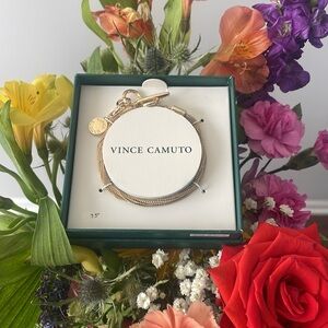 Vince Camuto bracelet Goldtone fashion jewelry new size 7.5”